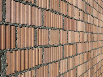 Bricks vol07 Corrugated 8K Seamless PBR Materials Texture