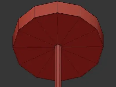 Formakami hanging lamp with paper shades 3D model