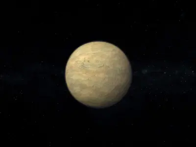 Dwarf Alien Planet or Moon 05 Low-poly 3D model