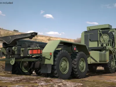  Mercedes Unimog Tactical Chassis Vehicle Green 