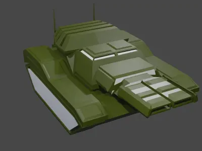Sci-Fi Battle Tank 3D print model