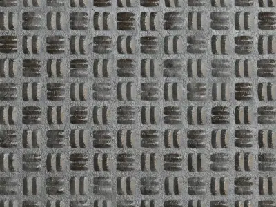 Diamond Metal Plate Nine PBR Seamless Texture