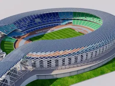 National Stadium Kaohsiung - Taiwan 3D model