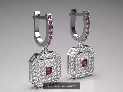 Secure and Stylish stl 3d printable jewelry Earrings Collection 3D Model Pack