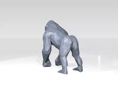 Gorilla Low Poligonal 3D model