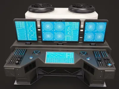 Sci Fi Lab Computer 3D model