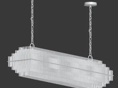 Emile Linear Chandelier Restoration Hardware 3D model