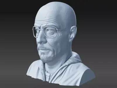 Walter White Bust Breaking Bad 3D print model