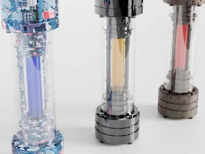 scientific capsule Low-poly 3D model