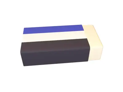 Eraser v1 002 Low-poly 3D model