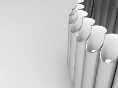 Galliano Round Chandelier Low-poly 3D model