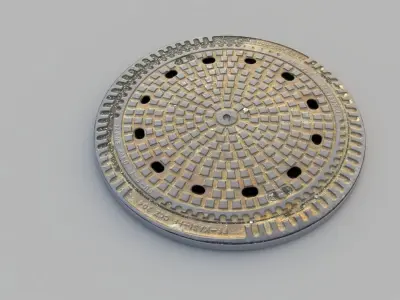 Sewer Grate 06 3D model