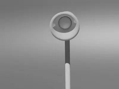 black white lamp 3D model