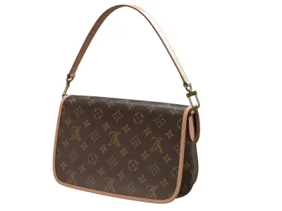 Louis Vuitton LV Diane Bag Brown Monogram Low-poly 3D model