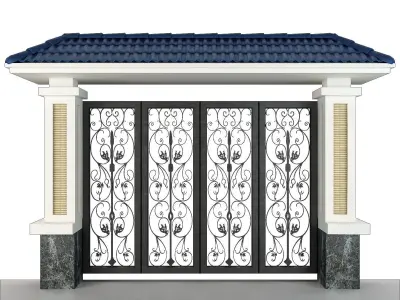 Iron Gate set 04 3D model