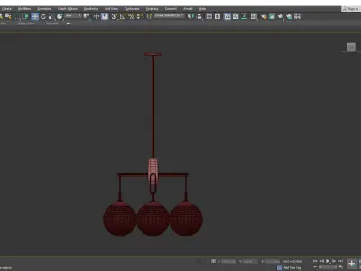 JEWETT CHANDELIER Low-poly 3D model