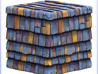 Stylized Roof Seamless Texture Texture 11