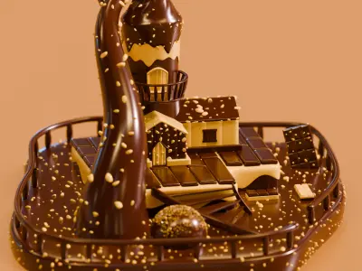  Chocolate House 3D model