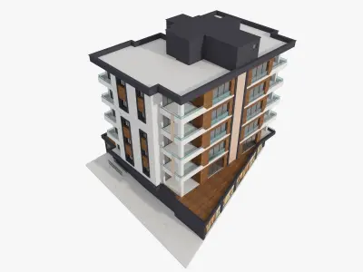 Residential Apartment Building 5 3D model