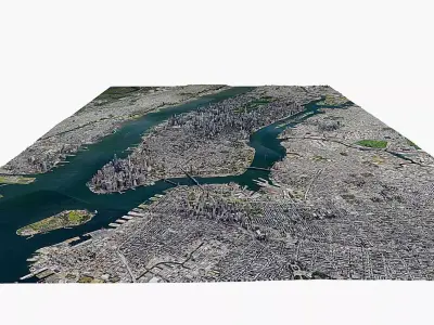 New York  city  Low-poly 3D model