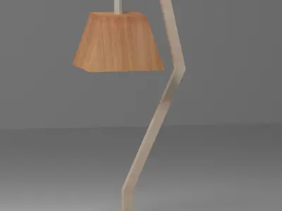 Table Lamp Free low-poly 3D model 2