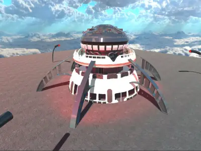 Sci-Fi Building 3 3D model
