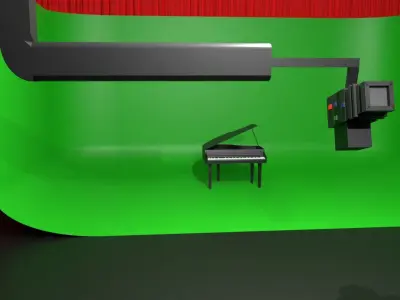 Virtual Studio Low-poly 3D model