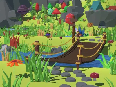 Ultimate Forest Pack Low-poly 3D model