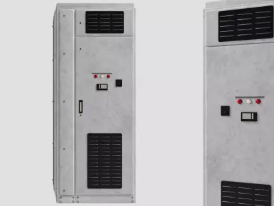 High Voltage Electrical Racks Low-poly 3D model