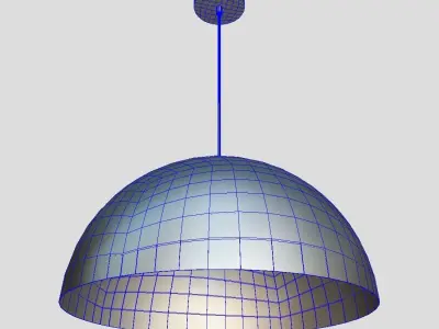 Ceiling Lamp 3 Low-poly 3D model