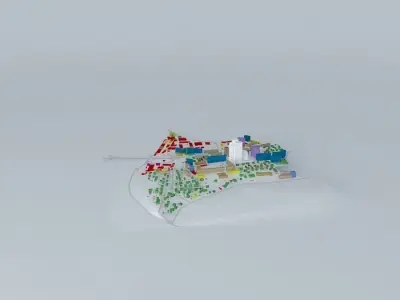 Verchnja Telychka Landscape in Kyiv 3D model