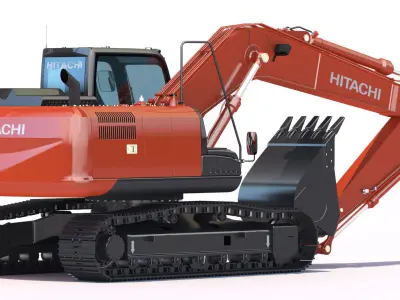 Excavator Hitachi Zaxis ZX180 LC 3D model
