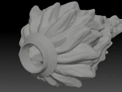 Flame lampshade 3D print model