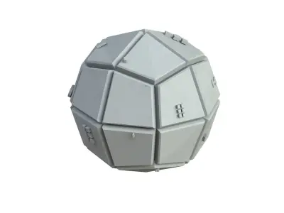 Sci Fi Object No 3614 Low Poly Low-poly 3D model