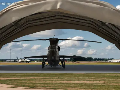  Portable Air Shelter with Combat Chopper 