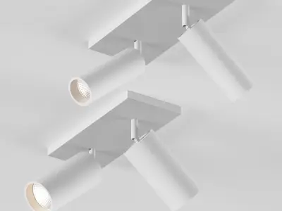 HOKASU Tube DUO lamp with swivel mount Free 3D model