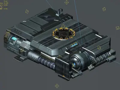Spacecraft - Ground Platform 07 3D model