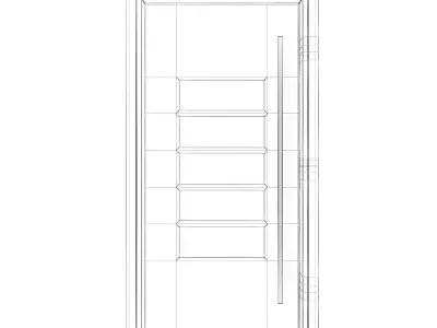 Metal Front Door 3D model