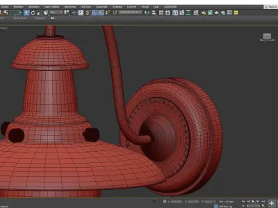 Fisherman Arte Lamp Low-poly 3D model