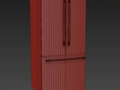 KitchenAid 19 and 7 cu ft French Door Refrigerator 3D model