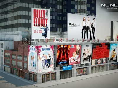 NYC Building Bertelsmann Low-poly 3D model