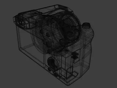 camera fully modified Low-poly 3D model