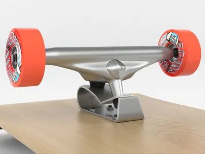 Skateboard on wheels 3D model