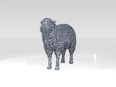 Sheep Voronoi 3D model