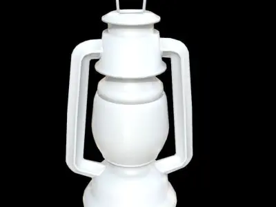 Mine Lantern Low-poly 3D model