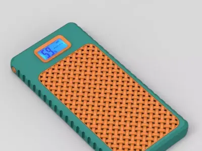 Power Bank 10K mah Enclosure Loop Cross Style 3D print model