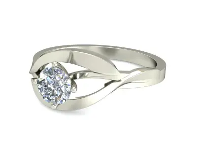 Women Ring  Render 3dm STL OBJ FBX Details 3D print model 331