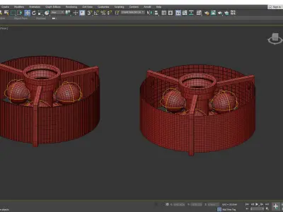 LUSSA chandelier  Low-poly 3D model