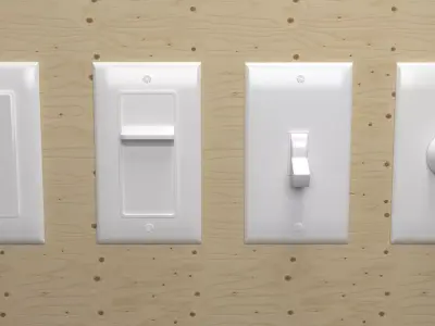 Light Switch US  3D model