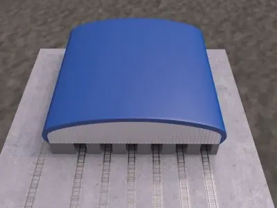 railway workshop 3D model